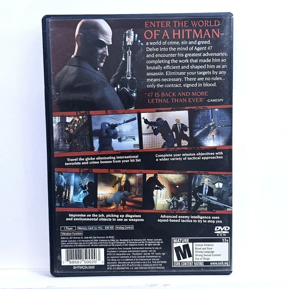 Hitman Contracts Sony PlayStation‎ 2 PS2 Stealth Action Game CIB SLUS 20882